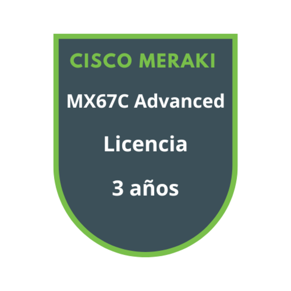 Cisco Meraki MX67C Advanced Security Licencia 3 años Cisco Meraki MX67C Advanced Security Licencia 3 años