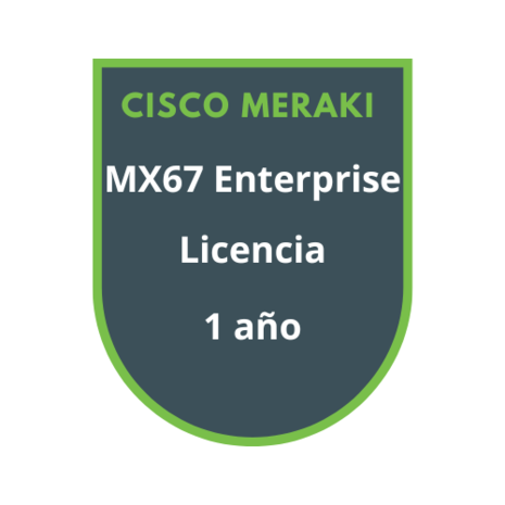 Cisco Meraki MX67 Enterprise Licencia 1 año Cisco Meraki MX67 Enterprise Licencia 1 año
