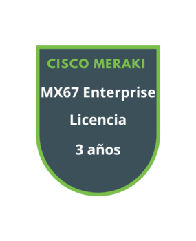Cisco Meraki MX67 Enterprise Licencia 3 años Cisco Meraki MX67 Enterprise Licencia 3 años