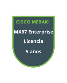 Cisco Meraki MX67 Enterprise Licencia 5 años Cisco Meraki MX67 Enterprise Licencia 5 años