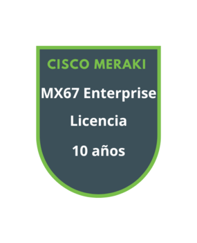 Cisco Meraki MX67 Enterprise Licencia 10 años Cisco Meraki MX67 Enterprise Licencia 10 años