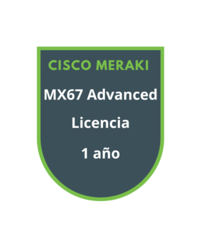 Cisco Meraki MX67 Advanced Security Licencia 1 año Cisco Meraki MX67 Advanced Security Licencia 1 año
