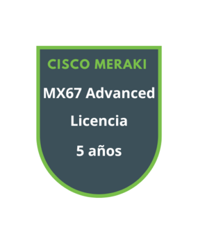 Cisco Meraki MX67 Advanced Security Licencia 5 años Cisco Meraki MX67 Advanced Security Licencia 5 años