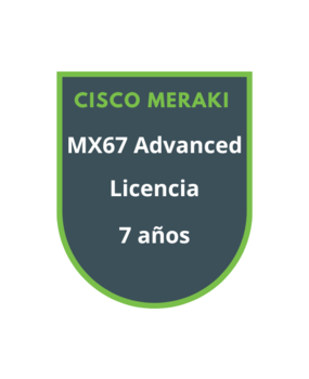 Cisco Meraki MX67 Advanced Security Licencia 7 años Cisco Meraki MX67 Advanced Security Licencia 7 años