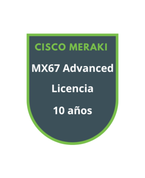 Cisco Meraki MX67 Advanced Security Licencia 10 años Cisco Meraki MX67 Advanced Security Licencia 10 años