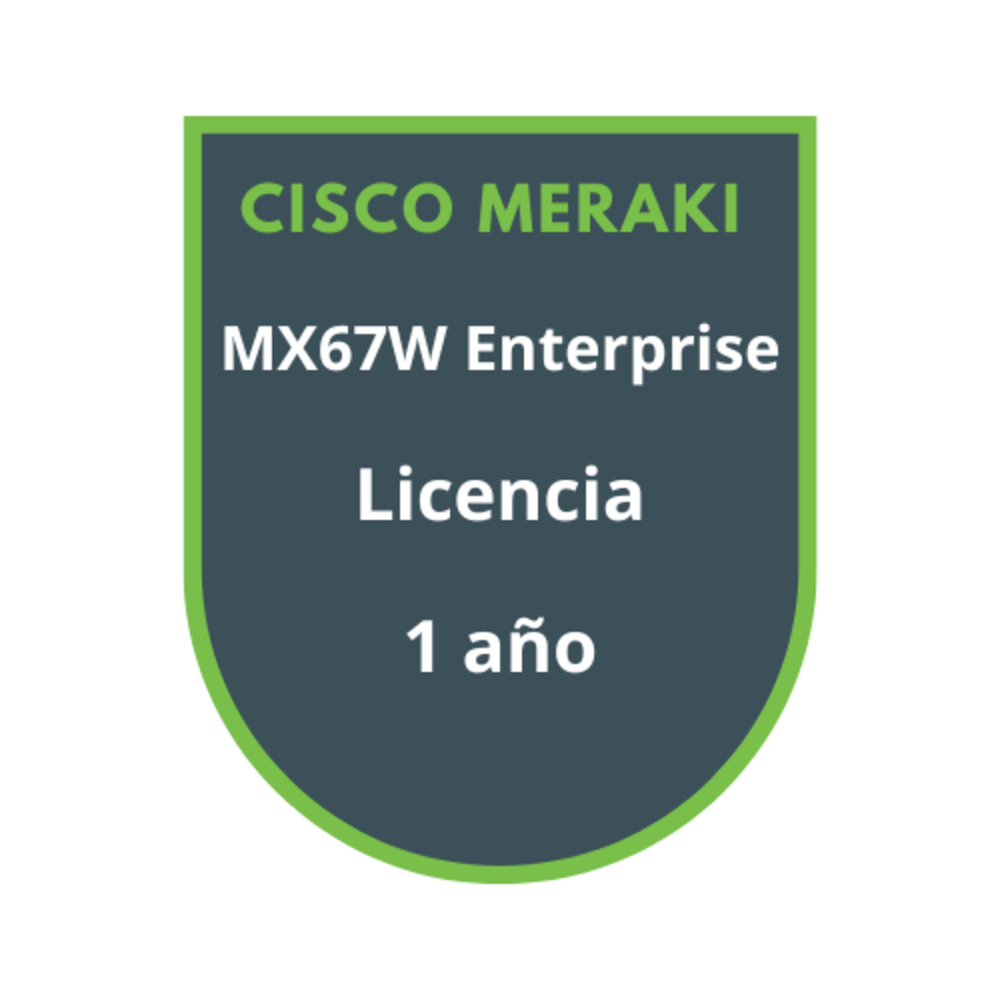 Cisco Meraki MX67W Enterprise Licencia 1 año Cisco Meraki MX67W Enterprise Licencia 1 año