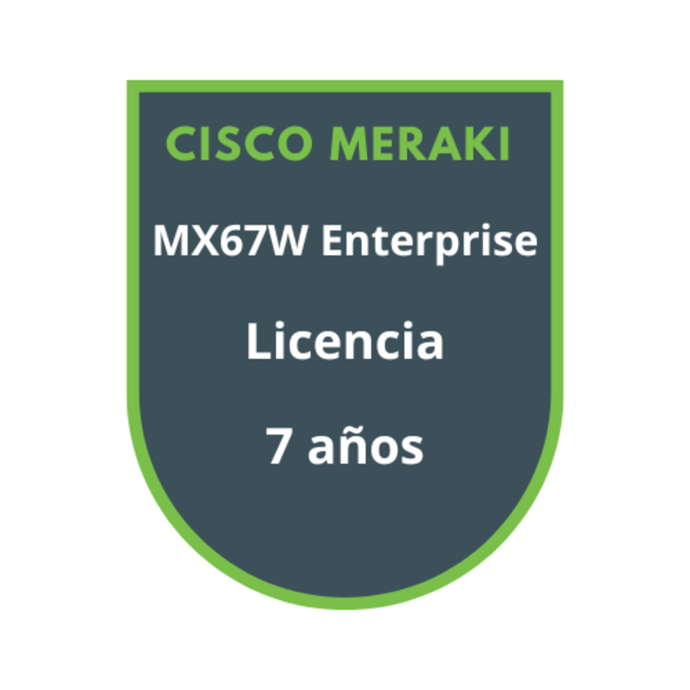 Cisco Meraki MX67W Enterprise Licencia 7 años Cisco Meraki MX67W Enterprise Licencia 7 años