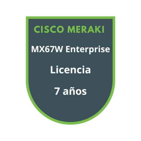 Cisco Meraki MX67W Enterprise Licencia 7 años Cisco Meraki MX67W Enterprise Licencia 7 años