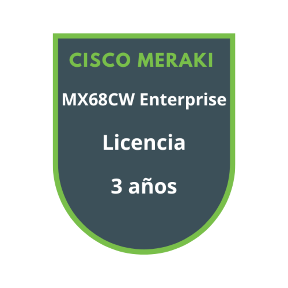 Cisco Meraki MX68CW Enterprise Licencia 3 años Cisco Meraki MX68CW Enterprise Licencia 3 años