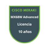 Cisco Meraki MX68W Advanced Security Licencia 10 años Cisco Meraki MX68W Advanced Security Licencia 10 años