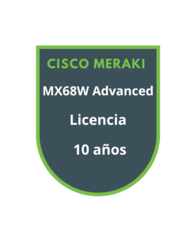 Cisco Meraki MX68W Advanced Security Licencia 10 años Cisco Meraki MX68W Advanced Security Licencia 10 años