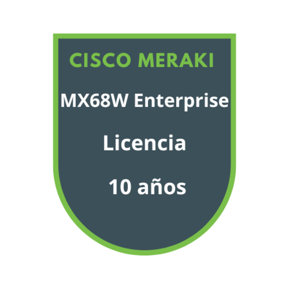 Cisco Meraki MX68W Enterprise Licencia 10 años Cisco Meraki MX68W Enterprise Licencia 10 años