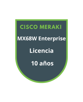 Cisco Meraki MX68W Enterprise Licencia 10 años Cisco Meraki MX68W Enterprise Licencia 10 años