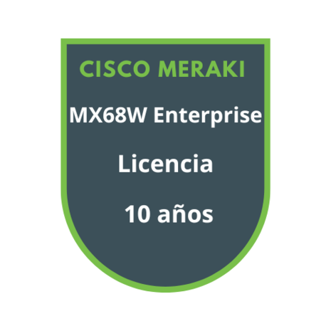 Cisco Meraki MX68W Enterprise Licencia 10 años Cisco Meraki MX68W Enterprise Licencia 10 años