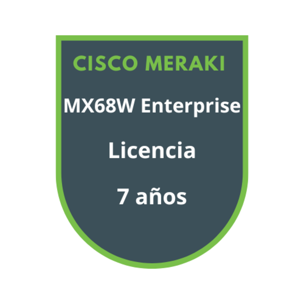 Cisco Meraki MX68W Enterprise Licencia 7 años Cisco Meraki MX68W Enterprise Licencia 7 años