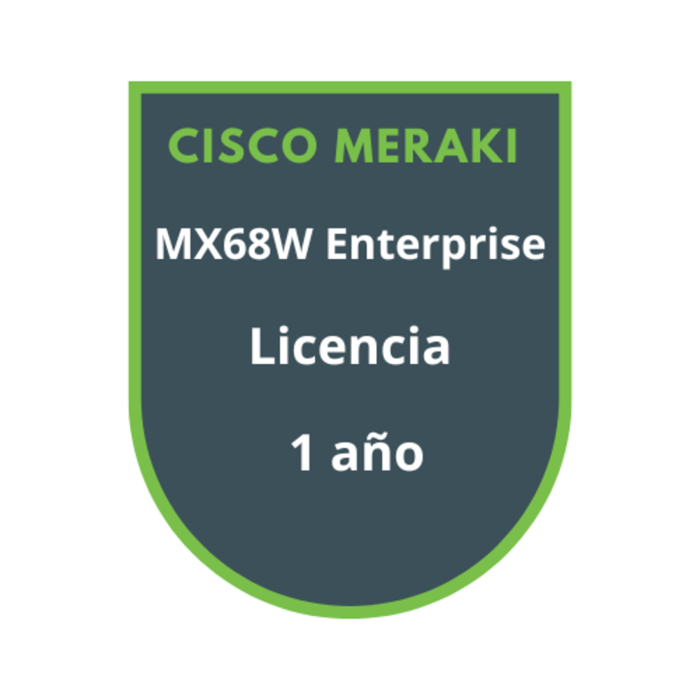Cisco Meraki MX68W Enterprise Licencia 1 año Cisco Meraki MX68W Enterprise Licencia 1 año