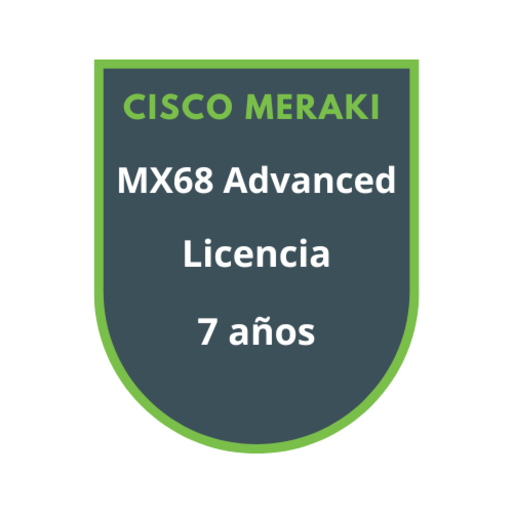 Cisco Meraki MX68 Advanced Security Licencia 7 años Cisco Meraki MX68 Advanced Security Licencia 7 años