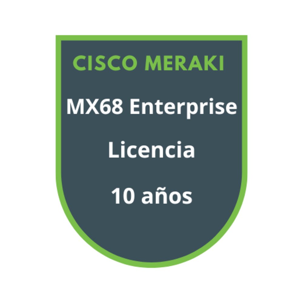 Cisco Meraki MX68 Enterprise Licencia 10 años Cisco Meraki MX68 Enterprise Licencia 10 años