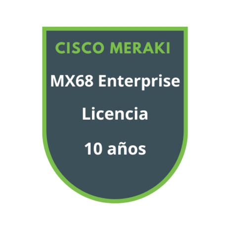 Cisco Meraki MX68 Enterprise Licencia 10 años Cisco Meraki MX68 Enterprise Licencia 10 años