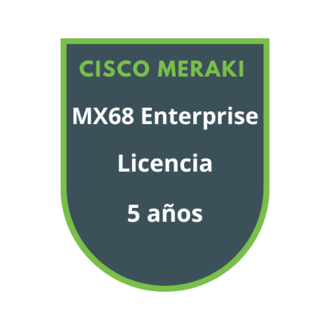 Cisco Meraki MX68 Enterprise Licencia 5 años Cisco Meraki MX68 Enterprise Licencia 5 años