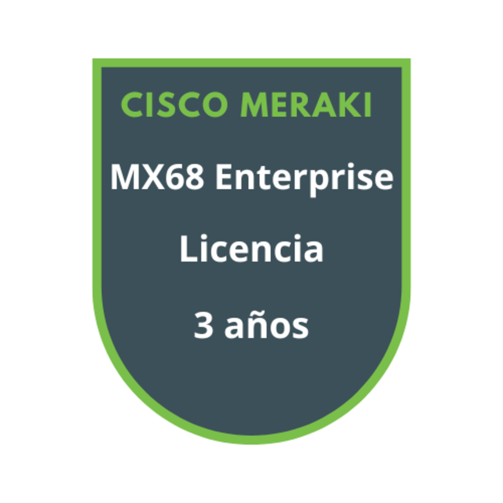 Cisco Meraki MX68 Enterprise Licencia 3 años Cisco Meraki MX68 Enterprise Licencia 3 años