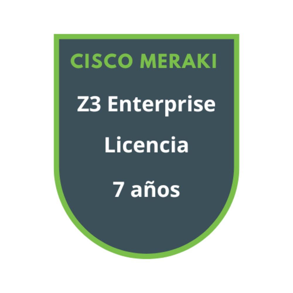 Cisco Meraki Z3 Enterprise Licencia 7 años Cisco Meraki Z3 Enterprise Licencia 7 años