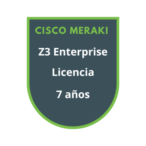 Cisco Meraki Z3 Enterprise Licencia 7 años Cisco Meraki Z3 Enterprise Licencia 7 años