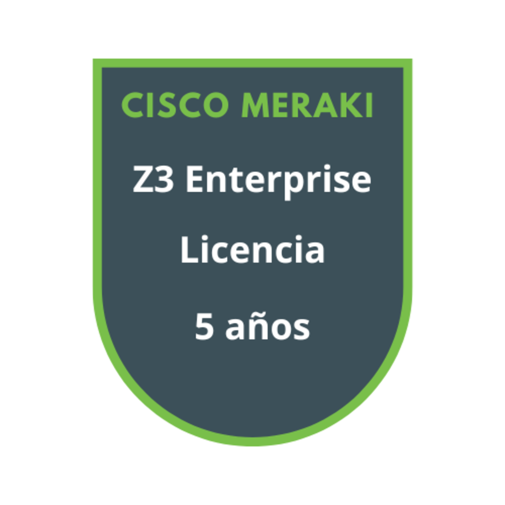 Cisco Meraki Z3 Enterprise Licencia 5 años Cisco Meraki Z3 Enterprise Licencia 5 años