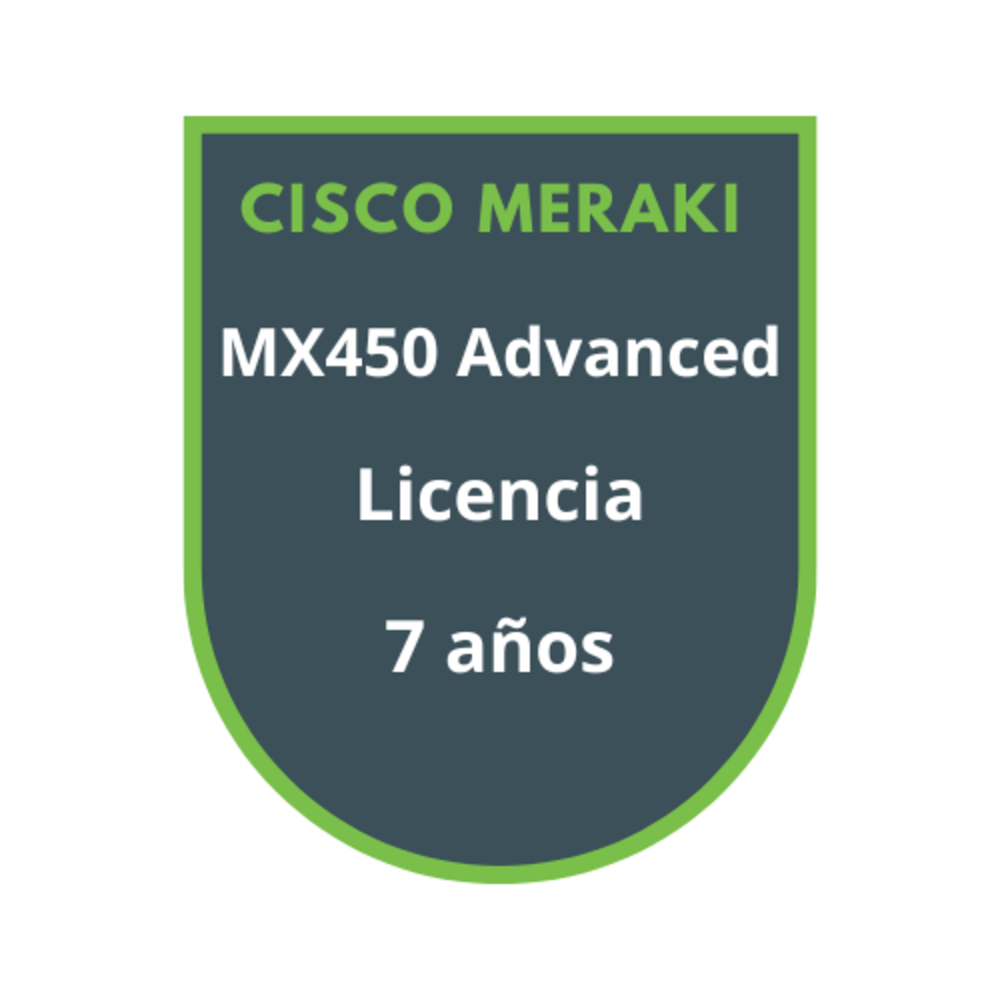 Cisco Meraki MX450 Advanced Security Licencia 7 años Cisco Meraki MX450 Advanced Security Licencia 7 años