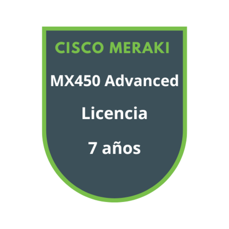 Cisco Meraki MX450 Advanced Security Licencia 7 años Cisco Meraki MX450 Advanced Security Licencia 7 años