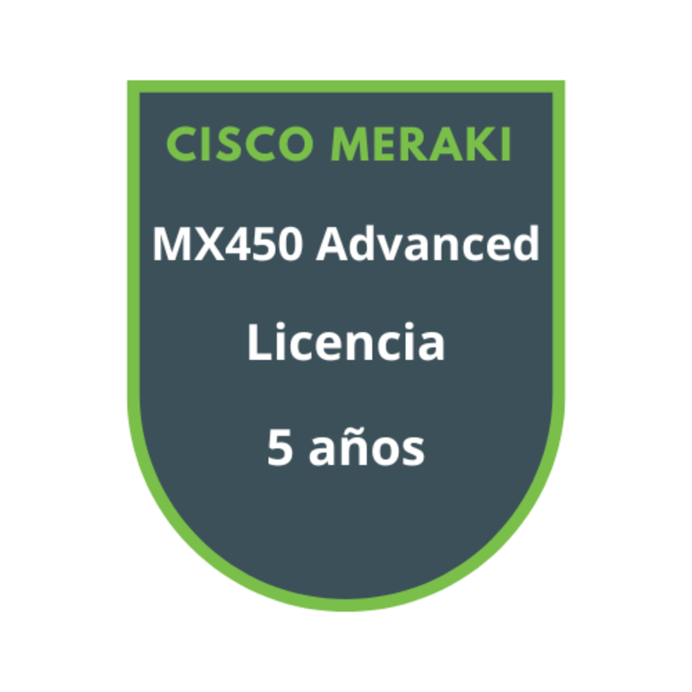 Cisco Meraki MX450 Advanced Security Licencia 5 años Cisco Meraki MX450 Advanced Security Licencia 5 años