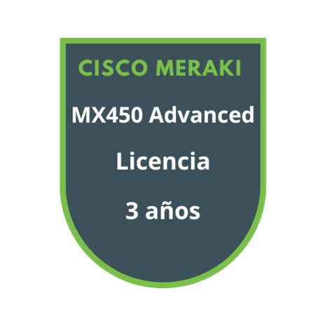 Cisco Meraki MX450 Advanced Security Licencia 3 años Cisco Meraki MX450 Advanced Security Licencia 3 años