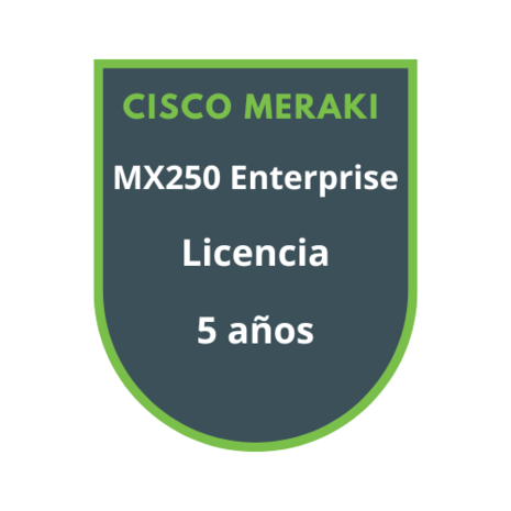 Cisco Meraki MX250 Enterprise Licencia 5 años Cisco Meraki MX250 Enterprise Licencia 5 años
