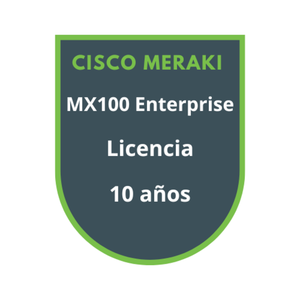 Cisco Meraki MX100 Enterprise Licencia 10 años Cisco Meraki MX100 Enterprise Licencia 10 años