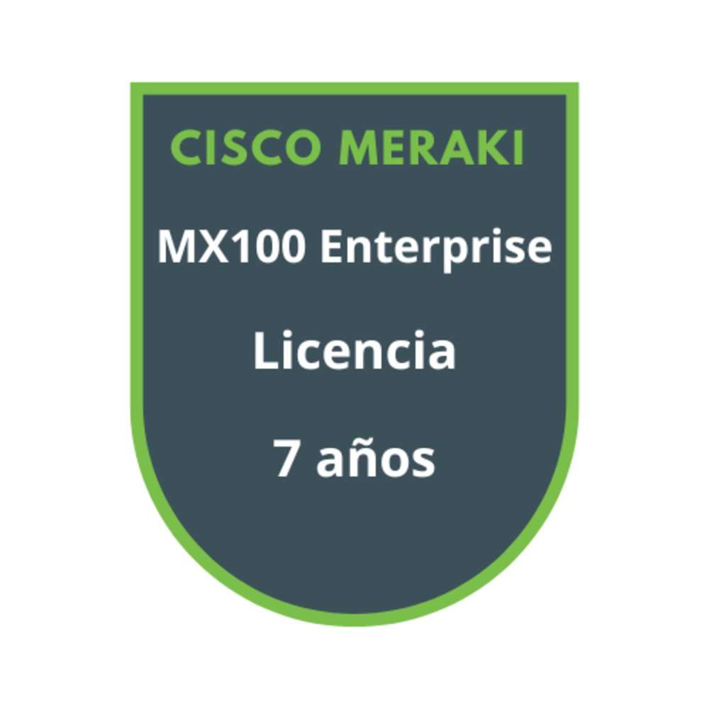 Cisco Meraki MX100 Enterprise Licencia 7 años Cisco Meraki MX100 Enterprise Licencia 7 años