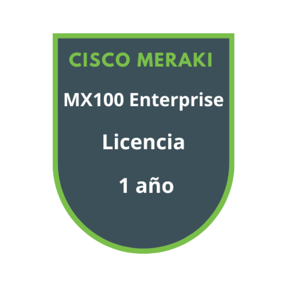 Cisco Meraki MX100 Enterprise Licencia 1 año Cisco Meraki MX100 Enterprise Licencia 1 año