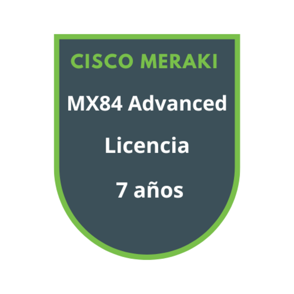 Cisco Meraki MX84 Advanced Security Licencia 7 años Cisco Meraki MX84 Advanced Security Licencia 7 años