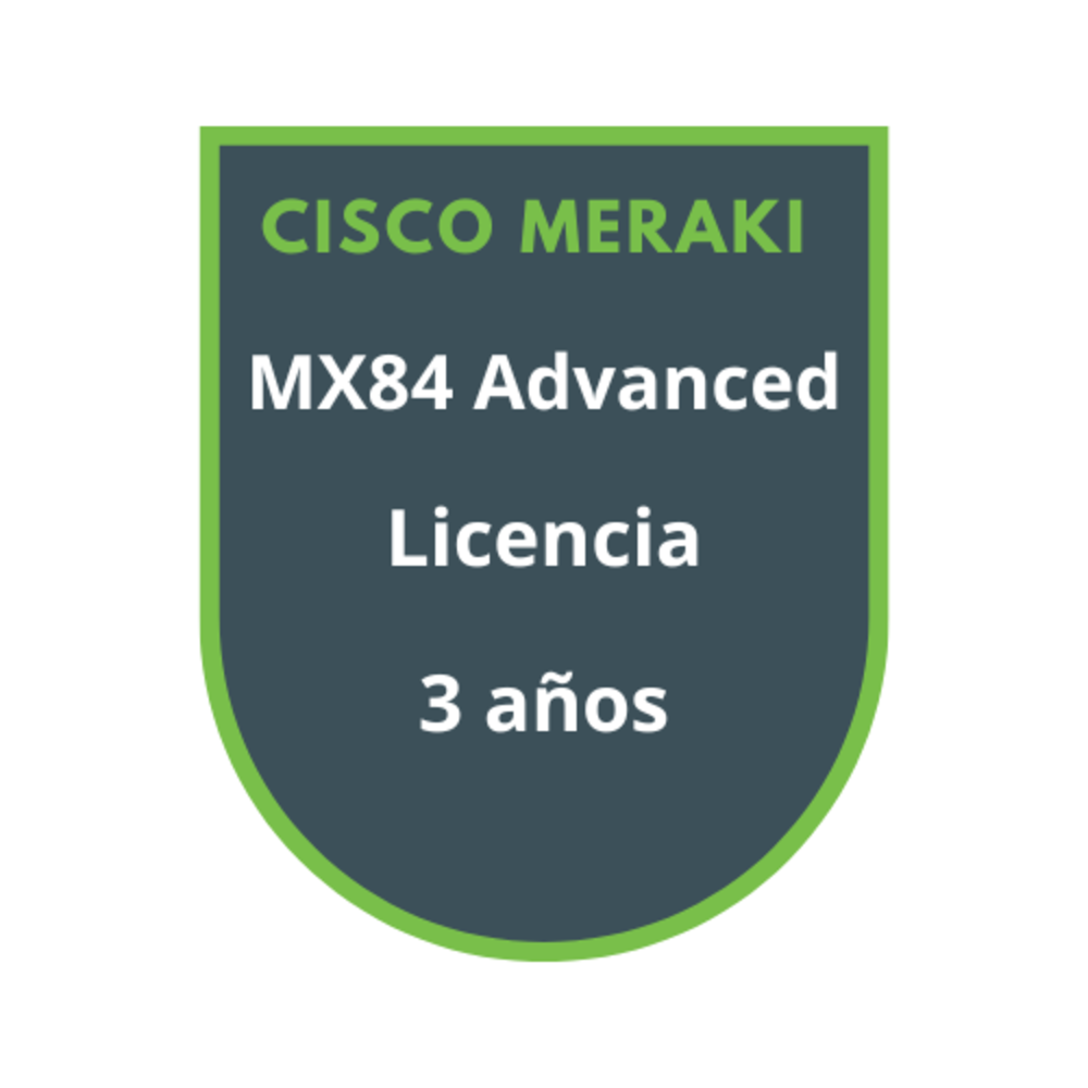 Cisco Meraki MX84 Advanced Security Licencia 3 años Cisco Meraki MX84 Advanced Security Licencia 3 años