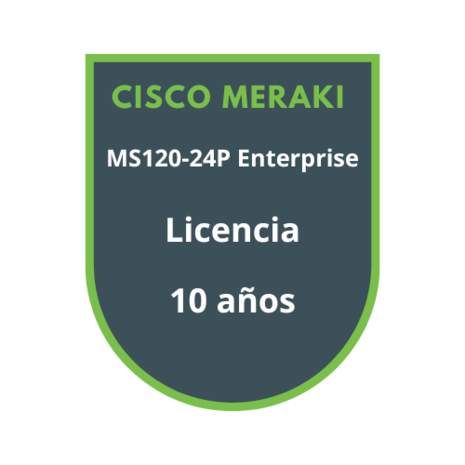 Cisco Meraki MS120-24P Enterprise Licencia 10 años Cisco Meraki MS120-24P Enterprise Licencia 10 años