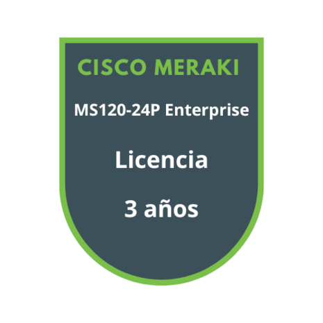 Cisco Meraki MS120-24P Enterprise Licencia 3 años Cisco Meraki MS120-24P Enterprise Licencia 3 años