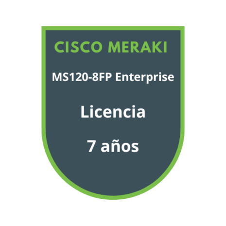 Cisco Meraki MS120-8FP Enterprise Licencia 7 años Cisco Meraki MS120-8FP Enterprise Licencia 7 años