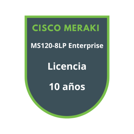 Cisco Meraki MS120-8LP Enterprise Licencia 10 años Cisco Meraki MS120-8LP Enterprise Licencia 10 años