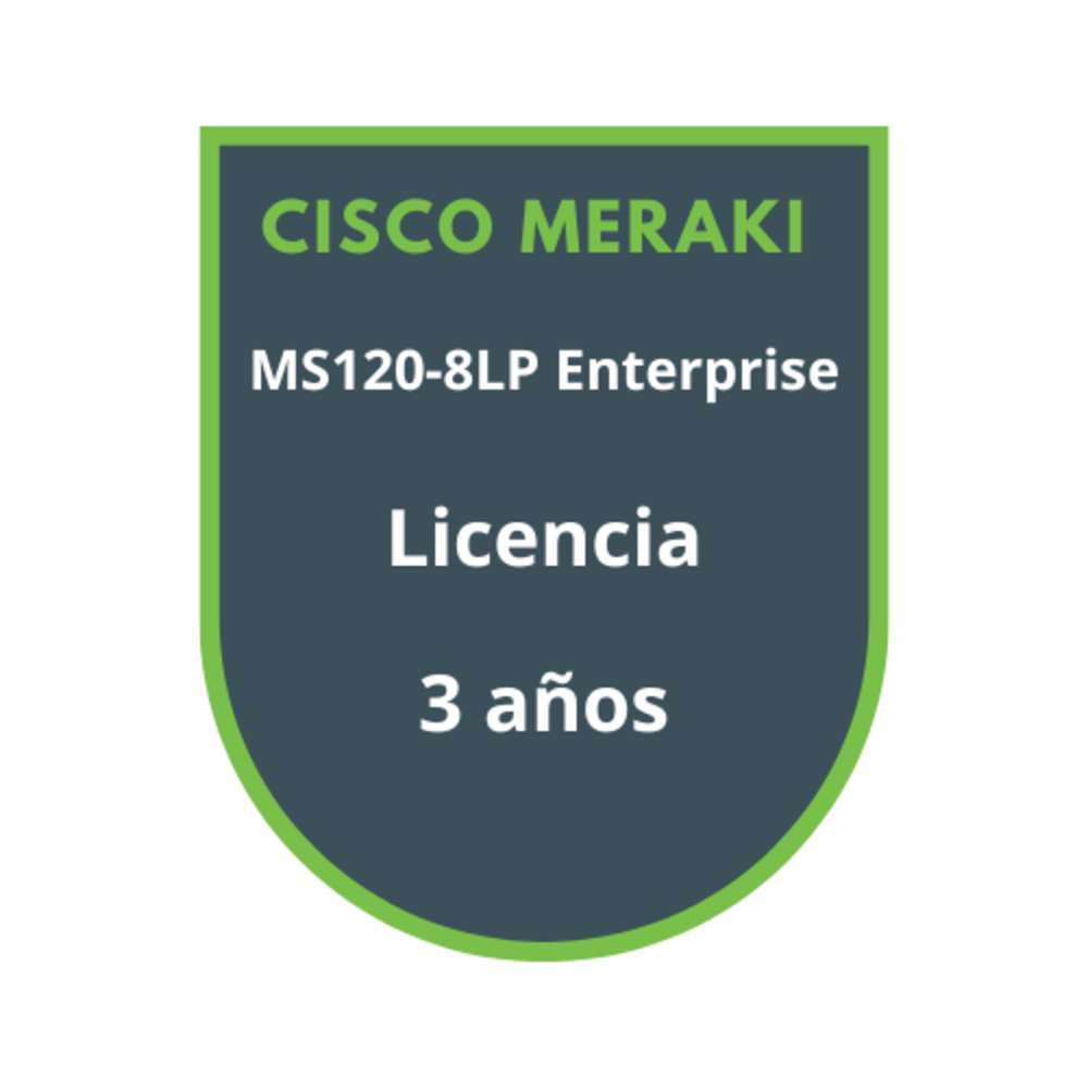 Cisco Meraki MS120-8LP Enterprise Licencia 3 años Cisco Meraki MS120-8LP Enterprise Licencia 3 años