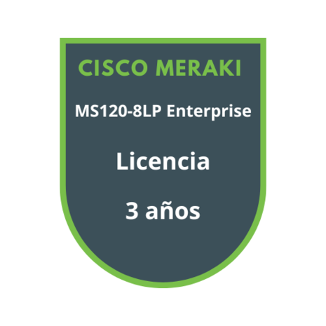 Cisco Meraki MS120-8LP Enterprise Licencia 3 años Cisco Meraki MS120-8LP Enterprise Licencia 3 años