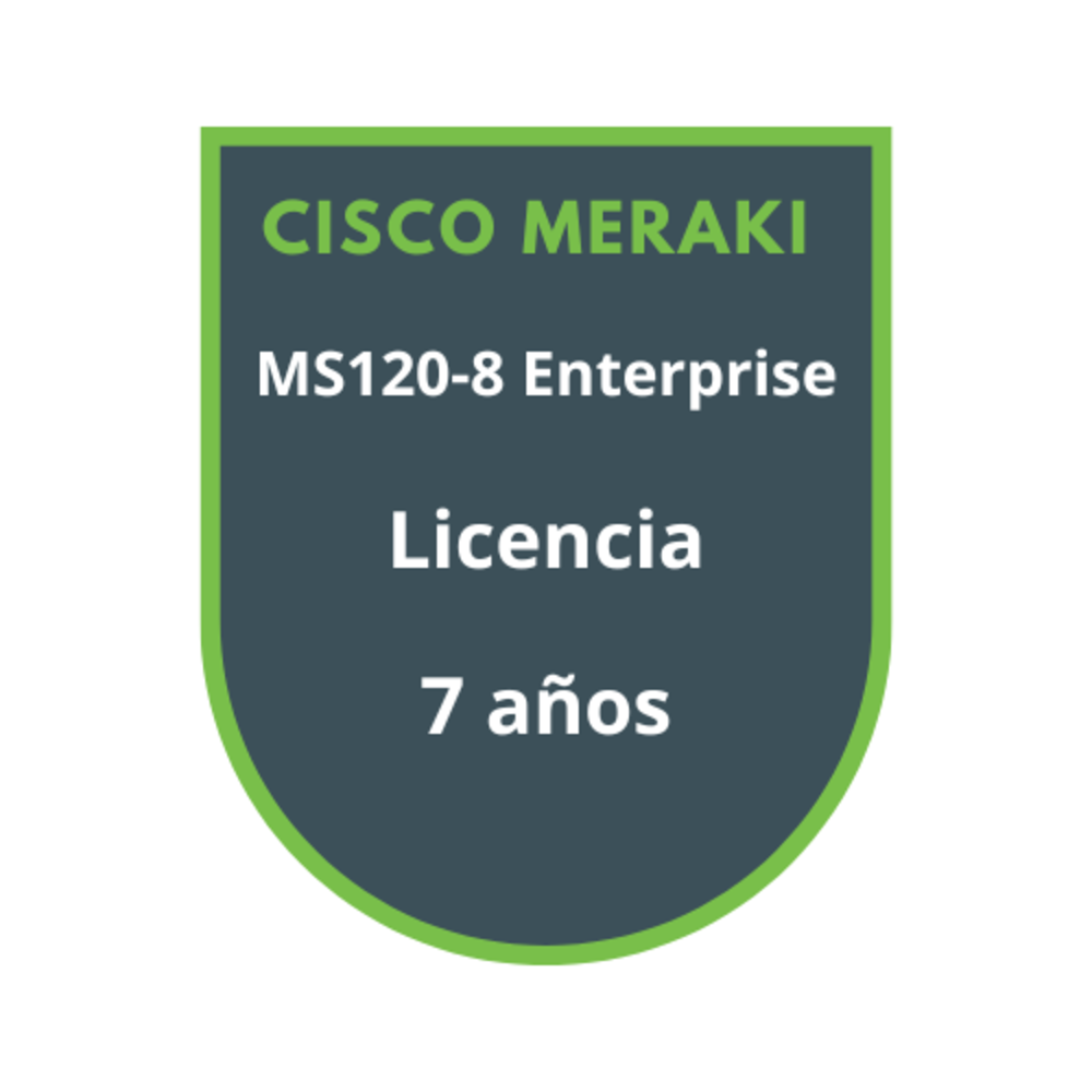 Cisco Meraki MS120-8 Enterprise Licencia 7 años Cisco Meraki MS120-8 Enterprise Licencia 7 años