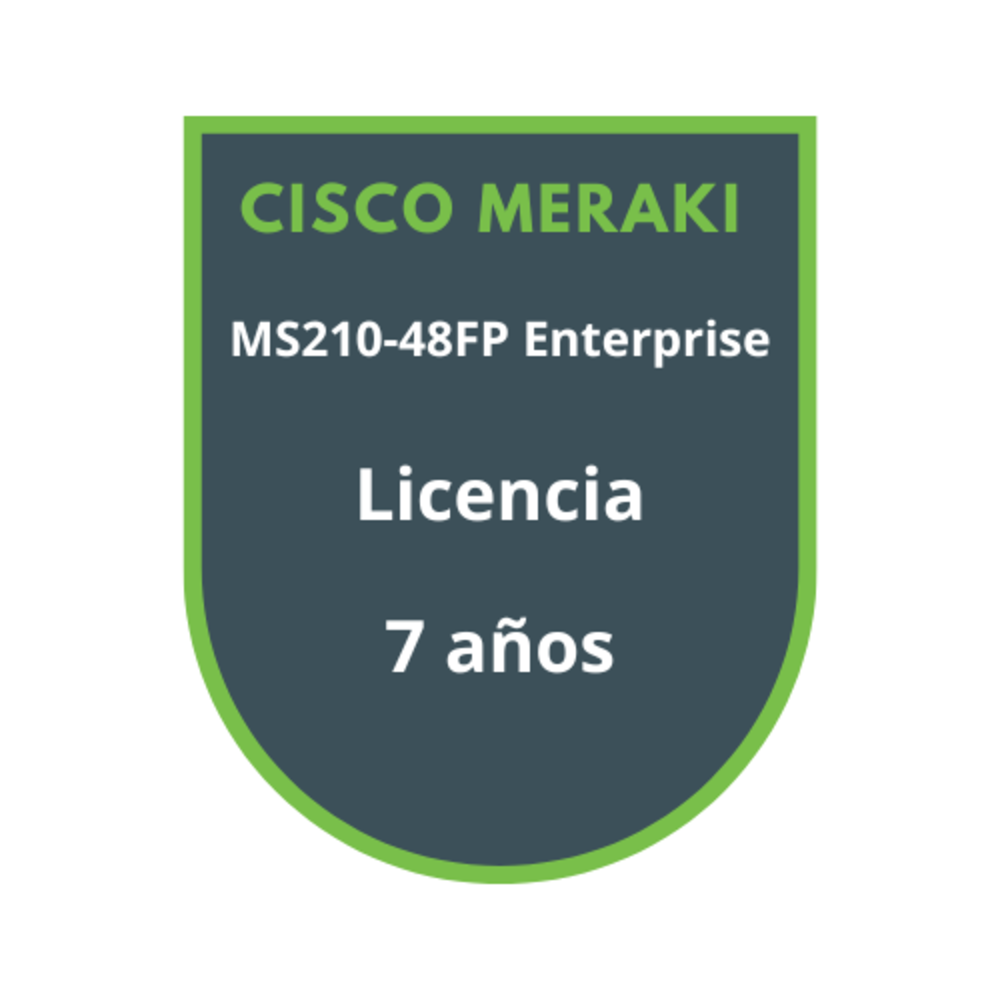 Cisco Meraki MS210-48FP Enterprise Licencia 7 años Cisco Meraki MS210-48FP Enterprise Licencia 7 años