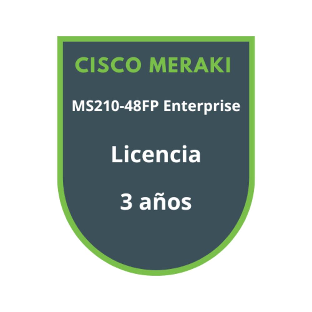 Cisco Meraki MS210-48FP Enterprise Licencia 3 años Cisco Meraki MS210-48FP Enterprise Licencia 3 años