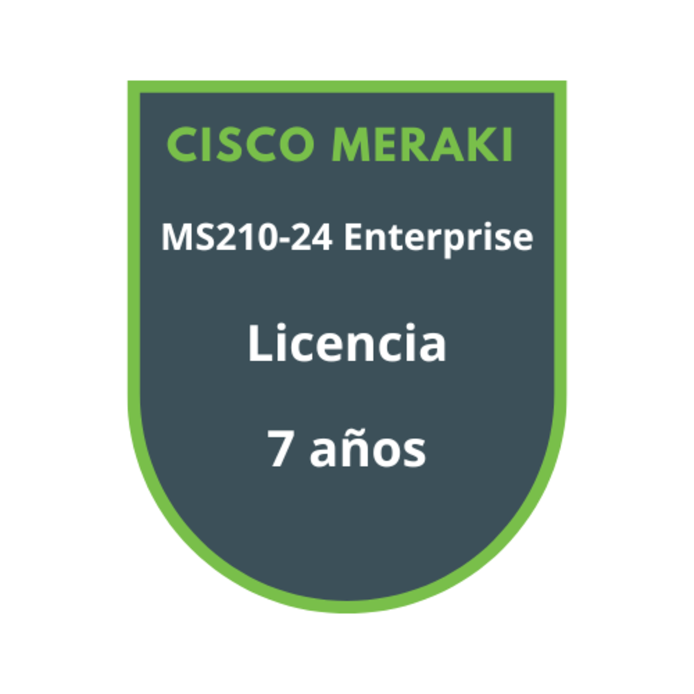 Cisco Meraki MS210-24 Enterprise Licencia 7 años Cisco Meraki MS210-24 Enterprise Licencia 7 años