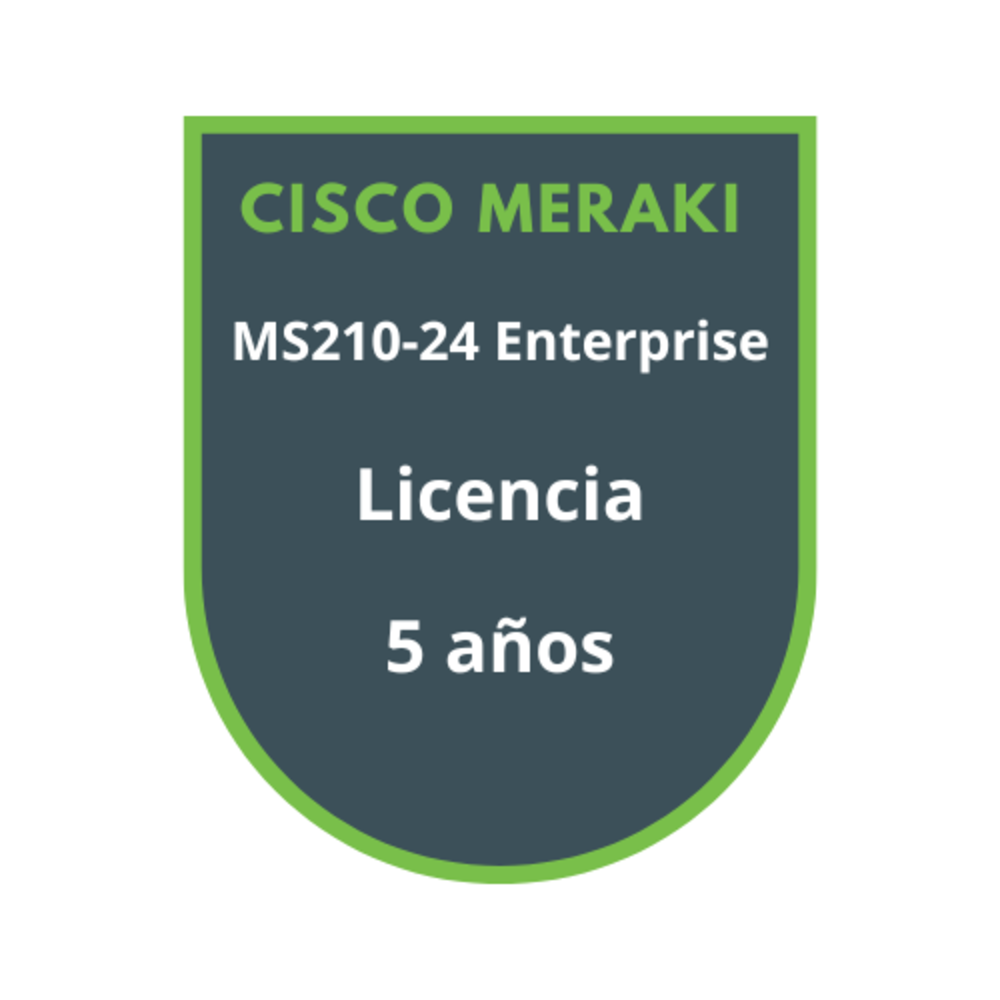 Cisco Meraki MS210-24 Enterprise Licencia 5 años Cisco Meraki MS210-24 Enterprise Licencia 5 años