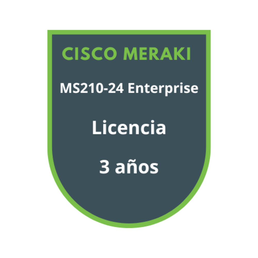 Cisco Meraki MS210-24 Enterprise Licencia 3 años Cisco Meraki MS210-24 Enterprise Licencia 3 años